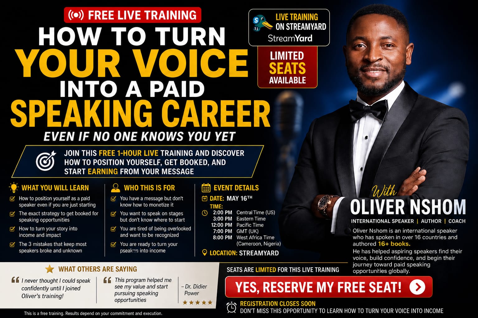 Webinar flier